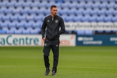 Darko Churlinov #27 of Burnley arrives at the game ahead of kick off