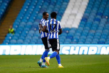 Jaden Brown #3 of Sheffield Wednesday Celebrates scoring a goal to make it 1-0