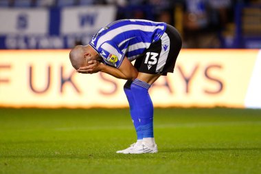 Callum Paterson #13 of Sheffield Wednesday reacts after missing the chance to score
