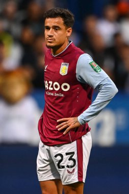Philippe Coutinho #23 of Aston Villa during the game