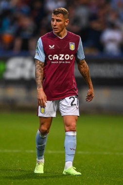 Lucas Digne #27 of Aston Villa during the game