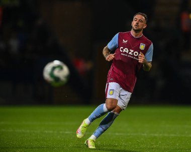 Danny Ings #9 of Aston Villa  in action during the game