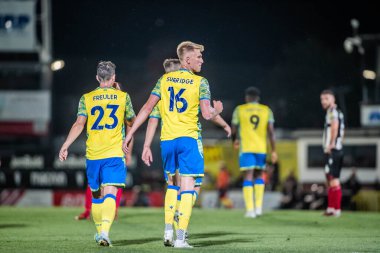 Sam Surridge #16 of Nottingham Forest celebrates his second and his teams third of the game