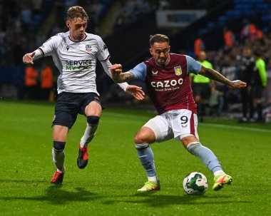 Danny Ings #9 of Aston Villa in action during the game