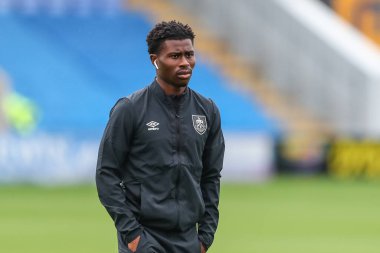 Nathan Tella #23 of Burnley arrives at the game ahead of kick off