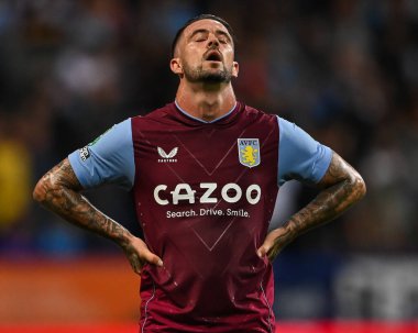 Danny Ings #9 of Aston Villa reacts to a missed chance