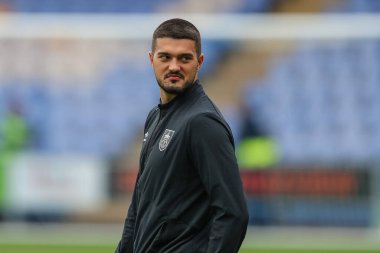 Arijanet Muri #49 of Burnley arrives at the game ahead of kick off 