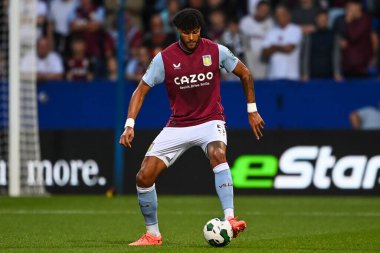 Tyrone Mings #5 of Aston Villa in action during the game