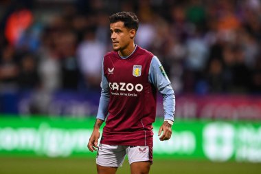 Philippe Coutinho #23 of Aston Villa during the game