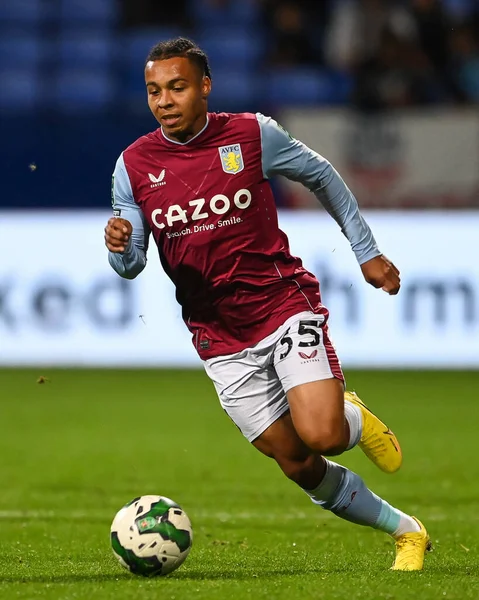 Cameron Archer #35 of Aston Villa makes a break with the ball