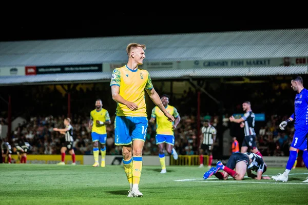 Sam Surridge Nottingham Forest Celebrates His Second His Teams Third — Foto de Stock