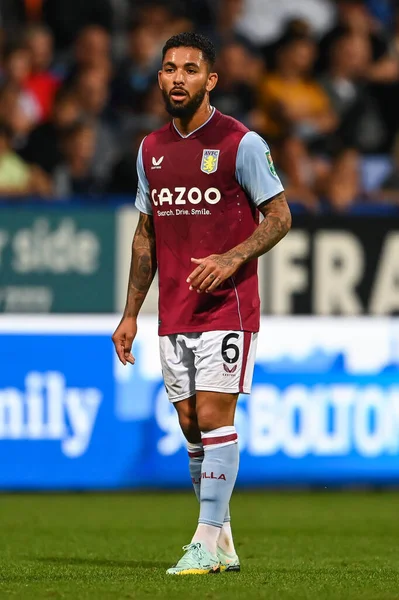 Douglas Luiz Της Aston Villa Κατά Διάρκεια Του Παιχνιδιού — Φωτογραφία Αρχείου