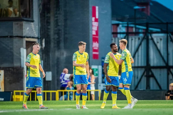 Sam Surridge #16 of Nottingham Forest celebrates scoring his teams second of the game