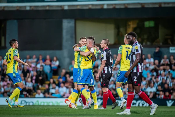 Ryan Yates #22 of Nottingham Forest celebrates with team mates after opening the scoring