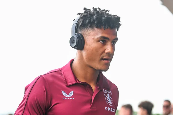 Ollie Watkins Aston Villa Arrives University Bolton Stadium Home Bolton — Zdjęcie stockowe