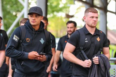 Huddersfield Giants players arrive at Headingly Stadium ahead of this evenings Betfred Super League Fixture 