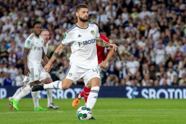 Mateusz Klich #43 of Leeds United takes the penalty in the first half and makes it 2-0 
