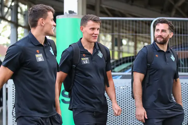 Huddersfield Giants players arrive at Headingly Stadium ahead of this evenings Betfred Super League Fixture 