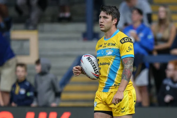 Tom Briscoe #20 of Leeds Rhinos during pre-game warm up