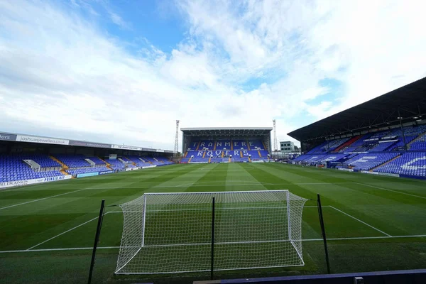 General View Prenton Park Stadium Game — Foto Stock