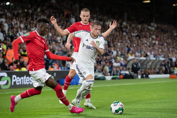 Joe Gelhardt #30 of Leeds United in action during the game 