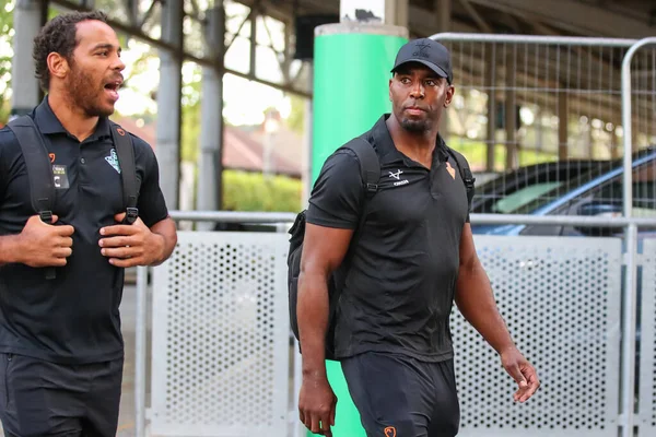 Huddersfield Giants players arrive at Headingly Stadium ahead of this evenings Betfred Super League Fixture 