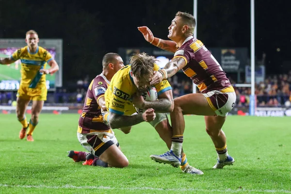 Blake Austin Leeds Rhinos Goes Match Winning Try — Stockfoto