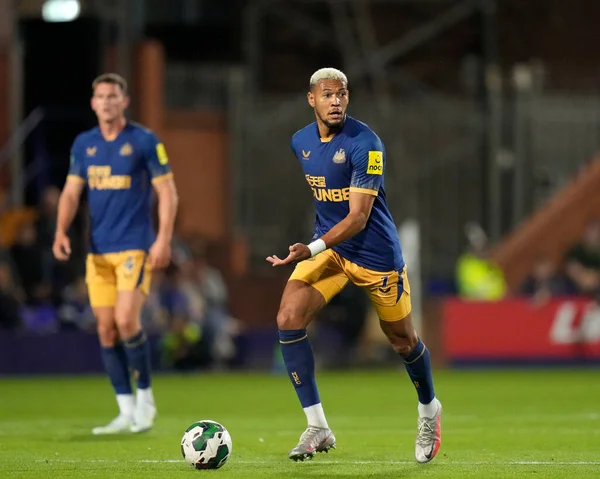 Joelinton #7 of Newcastle United looks upfield 