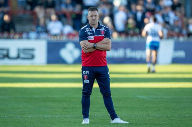 Danny McGuire Head Coach of Hull KR during the pre match warm up 