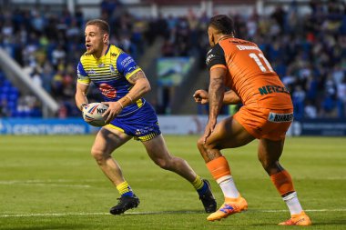 Matt Dufty #36 of Warrington Wolves in action