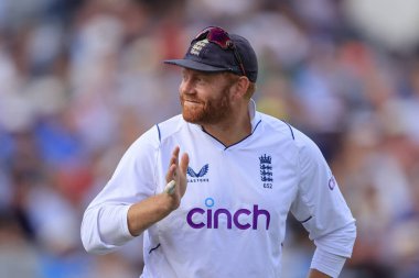 Jonny Bairstow of England takes time out to wave to the crowd