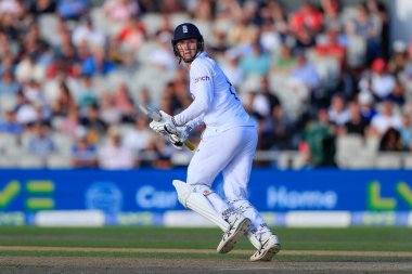 Zac Crawley of England in action during the 2nd Test