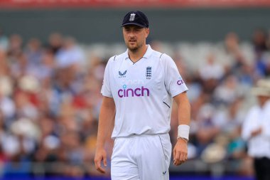 Ollie Robinson of England in action during the 2nd Test