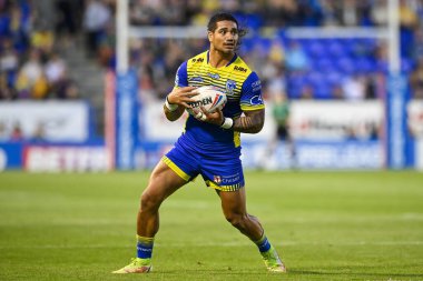 Peter Matautia #3 of Warrington Wolves in action 