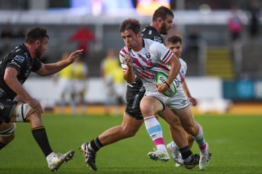 AJ MacGinty of Bristol Bears in action during the game 