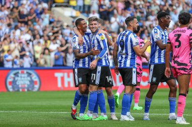 Josh Windass #11 of Sheffield Wednesday celebrates his goal to make it 1-0