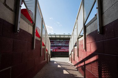General view inside The Riverside Stadium ahead of this afternoon's game 