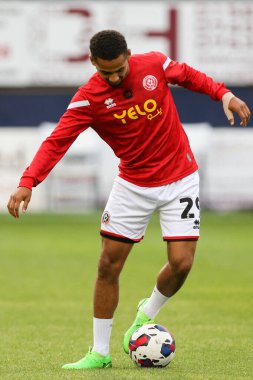 Iliman Ndiaye #29 of Sheffield United during the warm up 