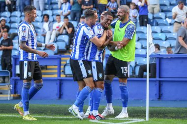 Liam Palmer #2 of Sheffield Wednesday celebrates his goal to make it 3-0