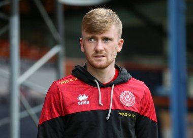 Tommy Doyle #22 of Sheffield United arriving at the stadium