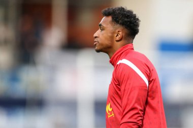 Jordan Amissah #37 of Sheffield United during the warm up 