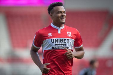 New signing Rodrigo Muniz #9 of Middlesbrough during the game 