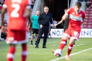 Chris Wilder manager of Middlesbrough during the game 