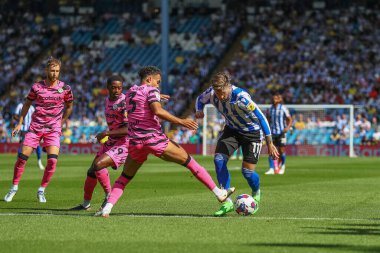 Josh Windass #11 of Sheffield Wednesday gets tackled by Dominic Bernard #3 of Forest Green Rovers