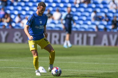 Alan Browne (8) of Preston North End during the pre-game warmup 
