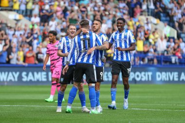 Josh Windass #11 of Sheffield Wednesday celebrates his goal to make it 1-0