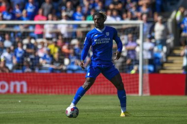 Cedric Kipr #23 of Cardiff City  in action during the game  