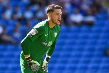 Freddie Woodman (1) of Preston North End during the game