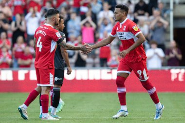 New signing Rodrigo Muniz #9 of Middlesbrough comes on and makes his debut during the second half 