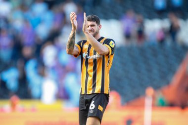 Tobias Figueiredo #6 of Hull City applauds fans after the game